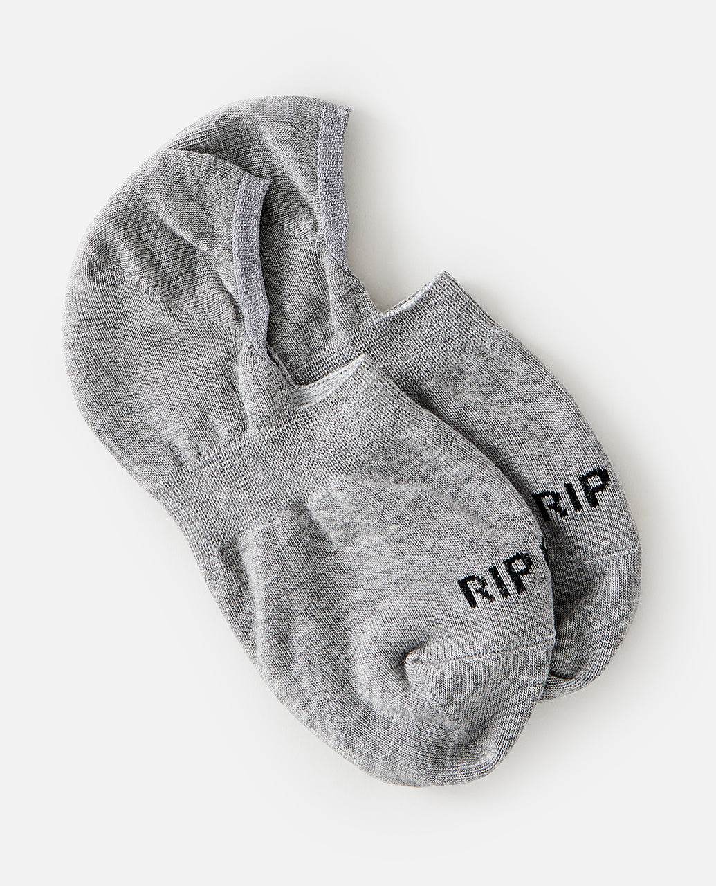 INVISIBLE SOCK PAIR - Light Grey Heather - Rip Curl