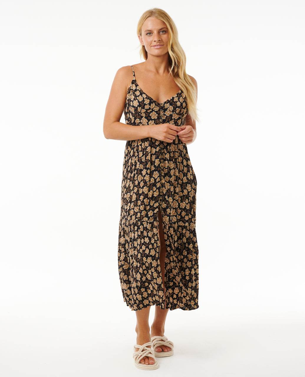 SOLEIL BUTTON THROUGH MAXI DRESS - Rip Curl