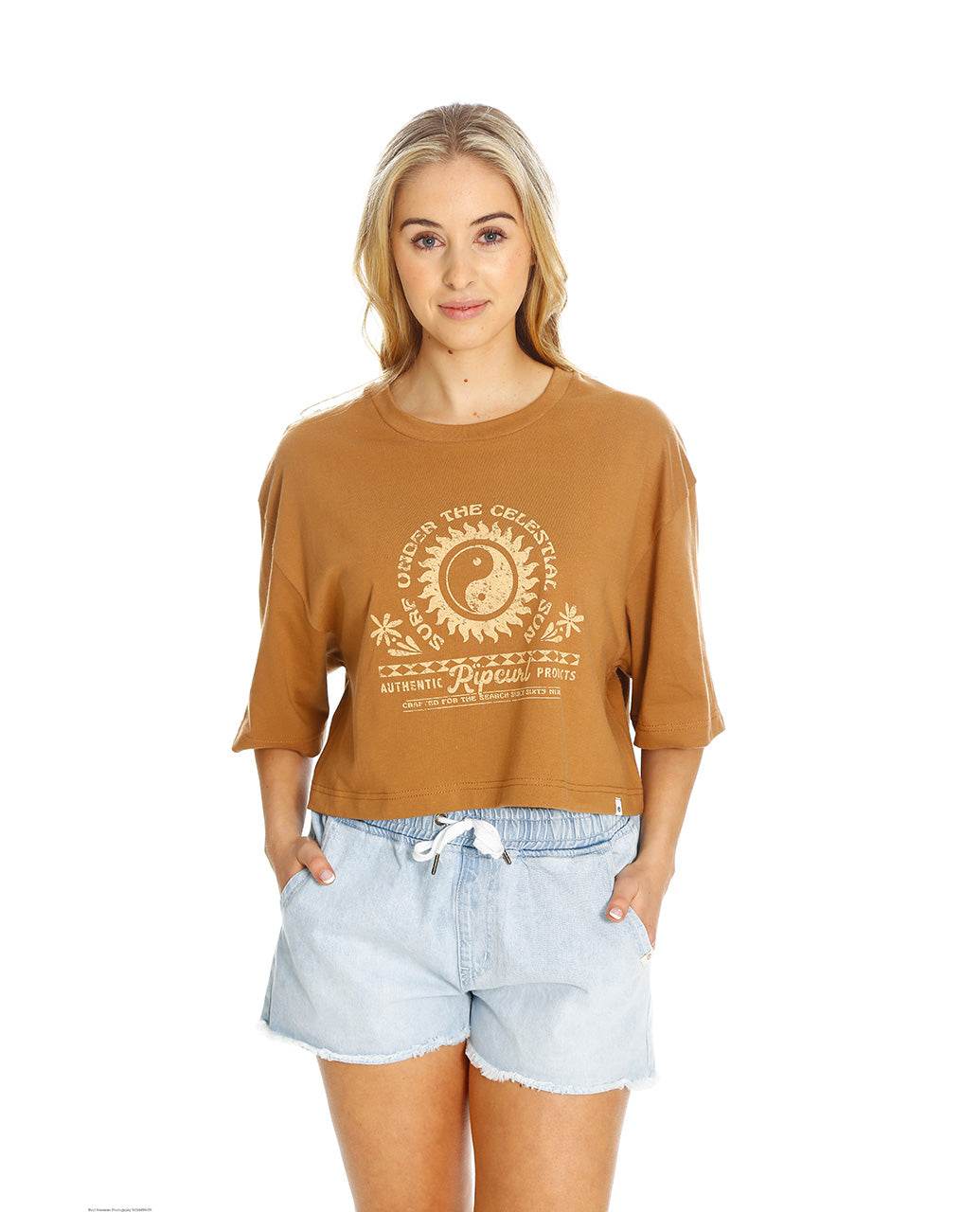 CELESTIAL SUN HERITAGE CROP TEE - Rip Curl