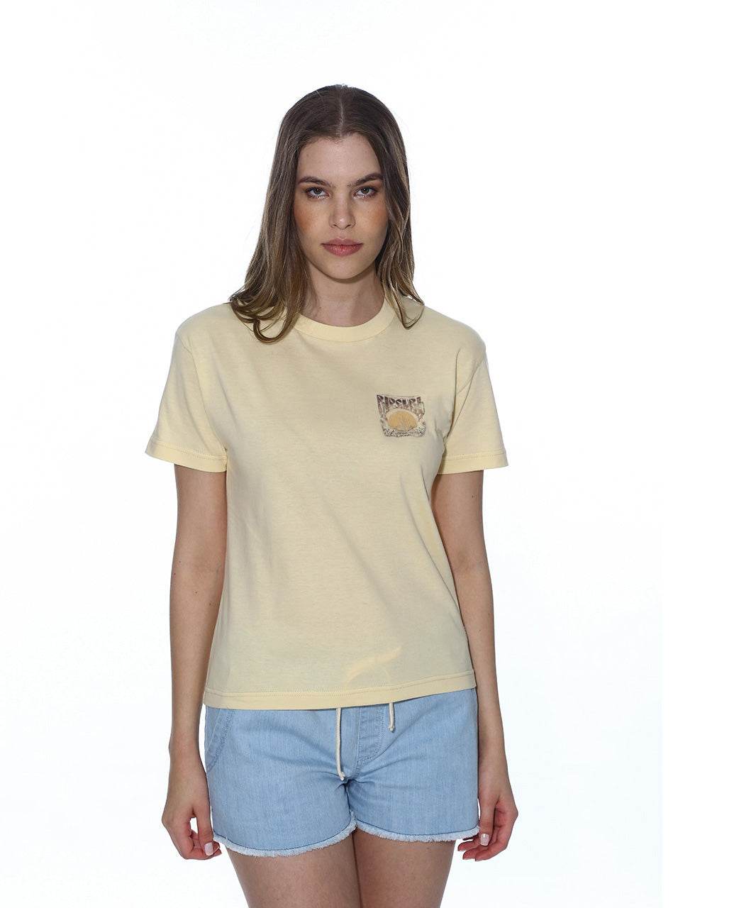 MARIBELLA HERITAGE CROP TEE - Shell - Rip Curl