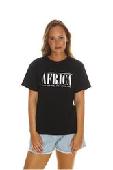 AFRICA TEXT TEE