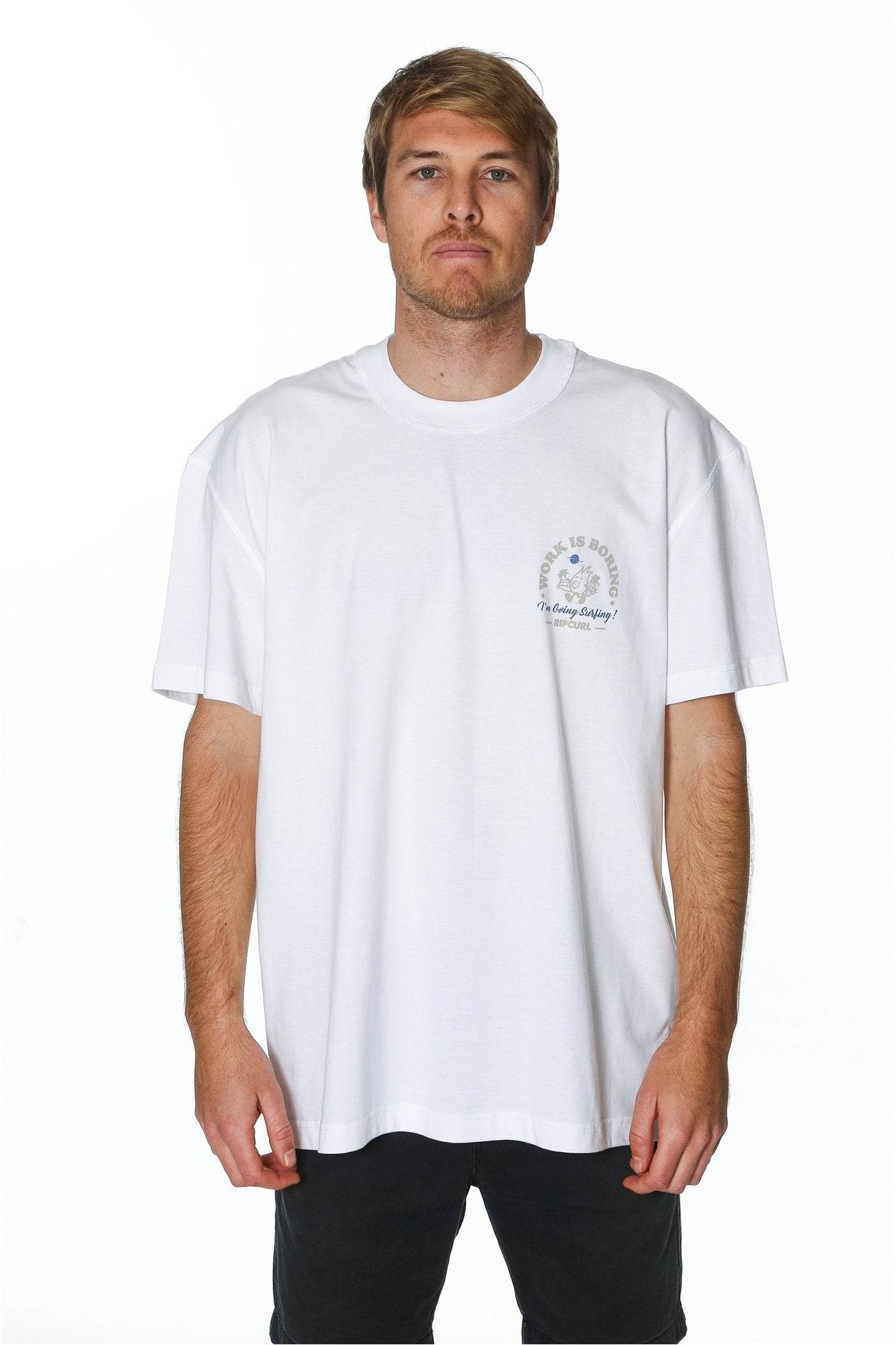 WORK IS BORING OVERSIZED TEE - Rip Curl