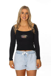 HIBISCUS L/S RIB TEE - Rip Curl