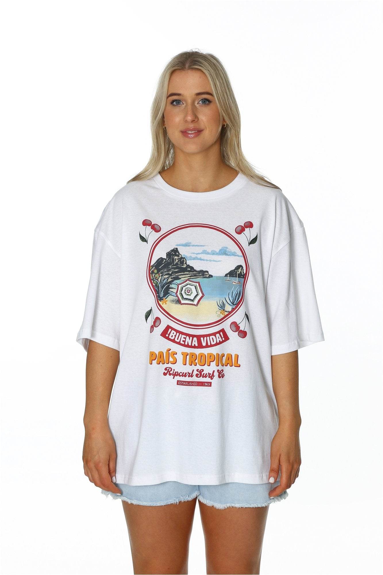 CRYSTAL COVE HERITAGE TEE - Rip Curl