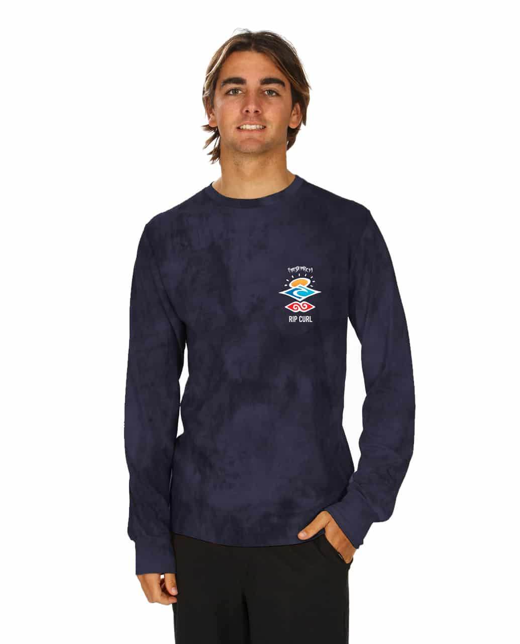 SEARCH LOGO L/S TEE - Rip Curl