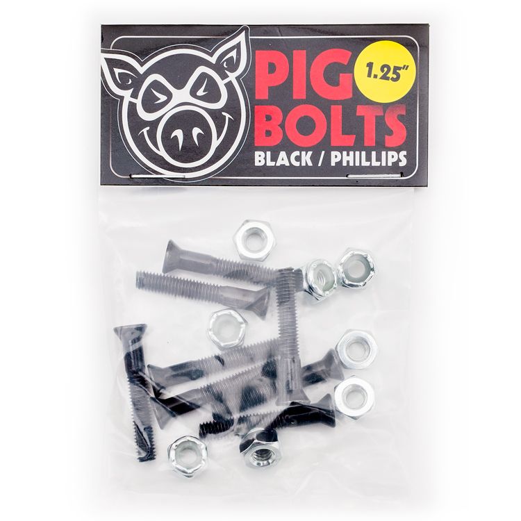 BOLTS PIG BLACK 1.25" PHILLIPS