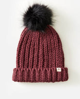 Chunky Fur Pom Pom Beanie - Rip Curl