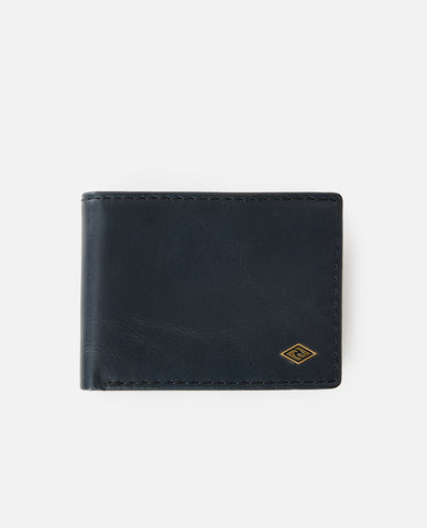 STASHED RFID ALL DAY LEATHER WALLET - BLACK