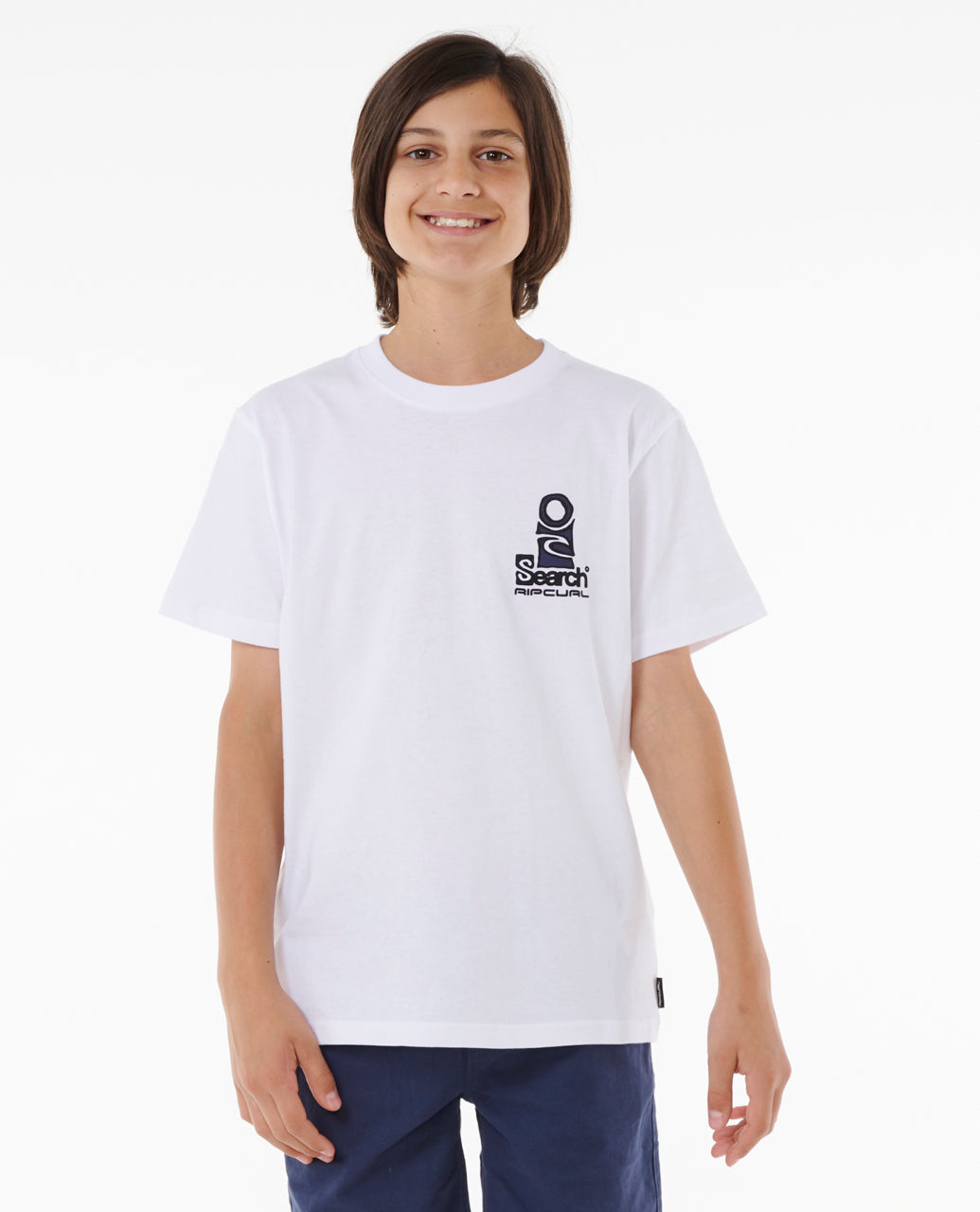 SEARCH STACK TEE - BOYS - White