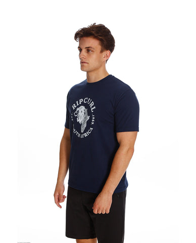 LION BADGE TEE - Navy