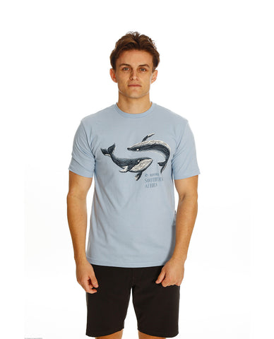 PERPETUAL WHALES TEE - Yucca