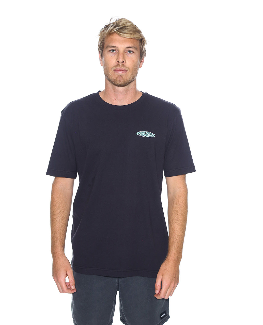 QUEST OVAL BURST TEE - Black