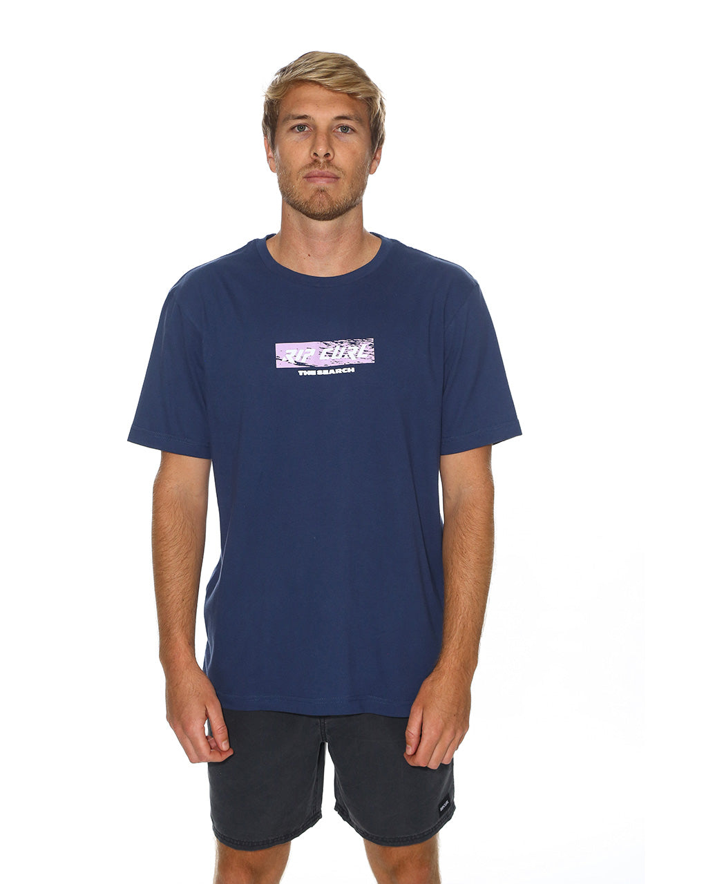 QUEST FADE OUT TEE - Navy