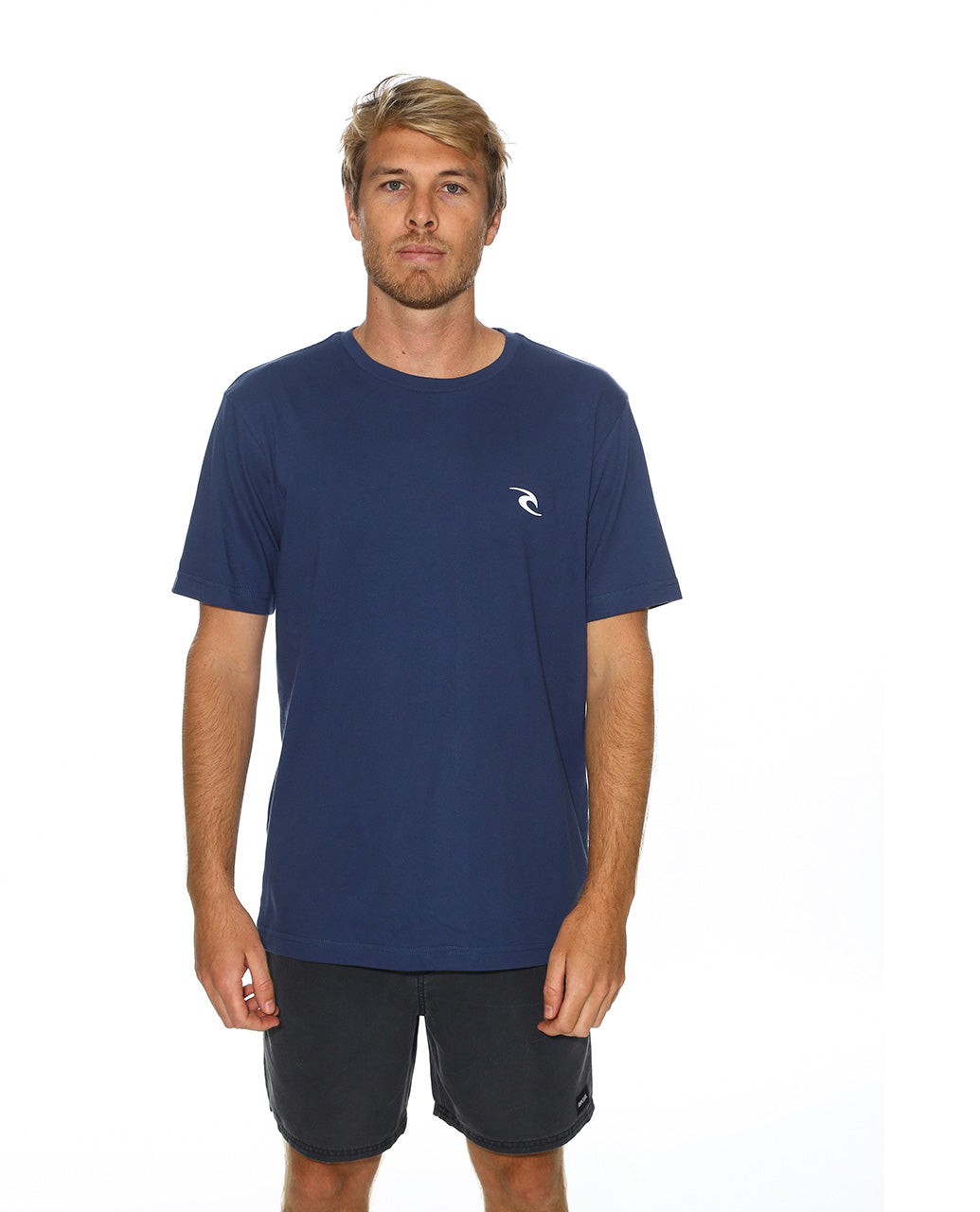 RIP CURL MINI WAVE ICON TEE - Navy