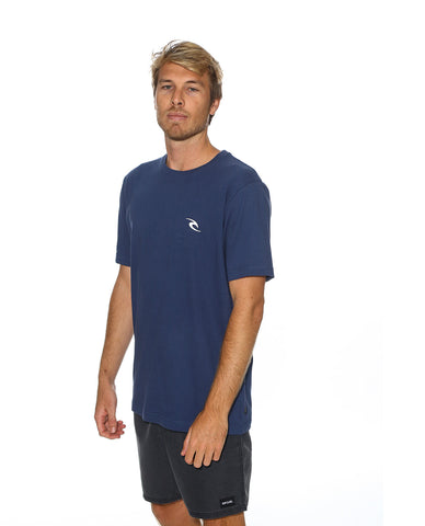 RIP CURL MINI WAVE ICON TEE - Navy