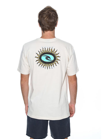 SUN SPIRAL TEE - Stone