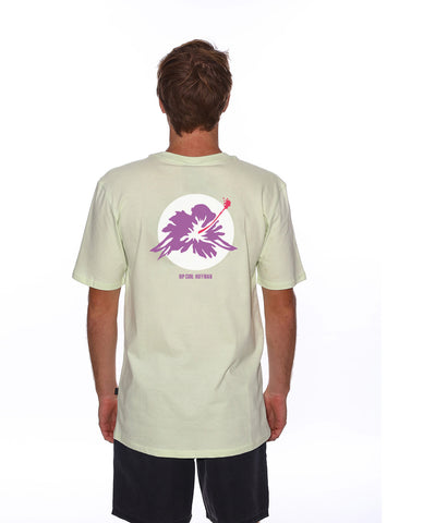 SURF REVIVAL HOFFMAN HIBISCUS TEE - Lime