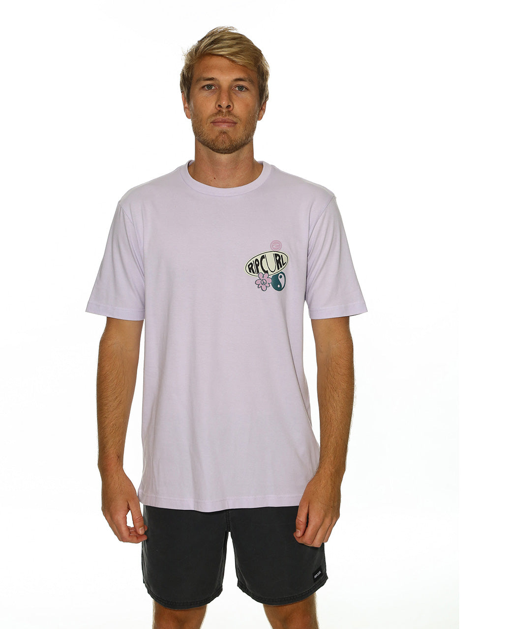 SUN BUZZED TEE - Dusty Lilac