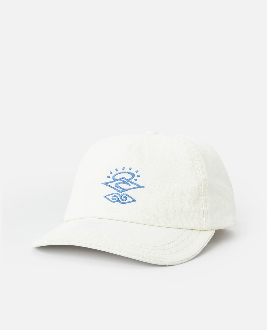 SEARCH ICON CAP - BONE/BRIGHT BLUE