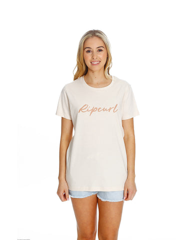 STANDARD SCRIPT TEE - Sand