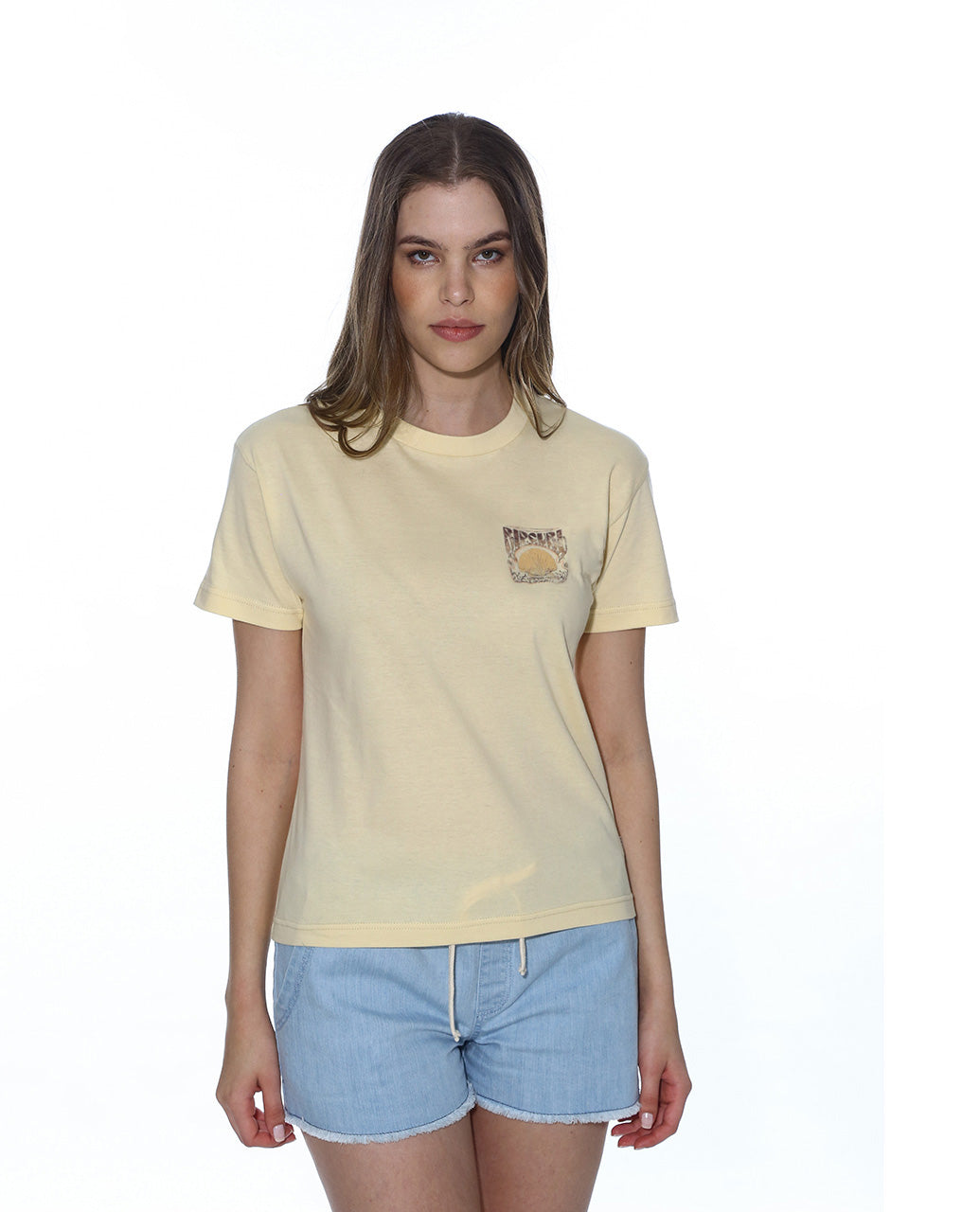 MARIBELLA HERITAGE CROP TEE - Shell