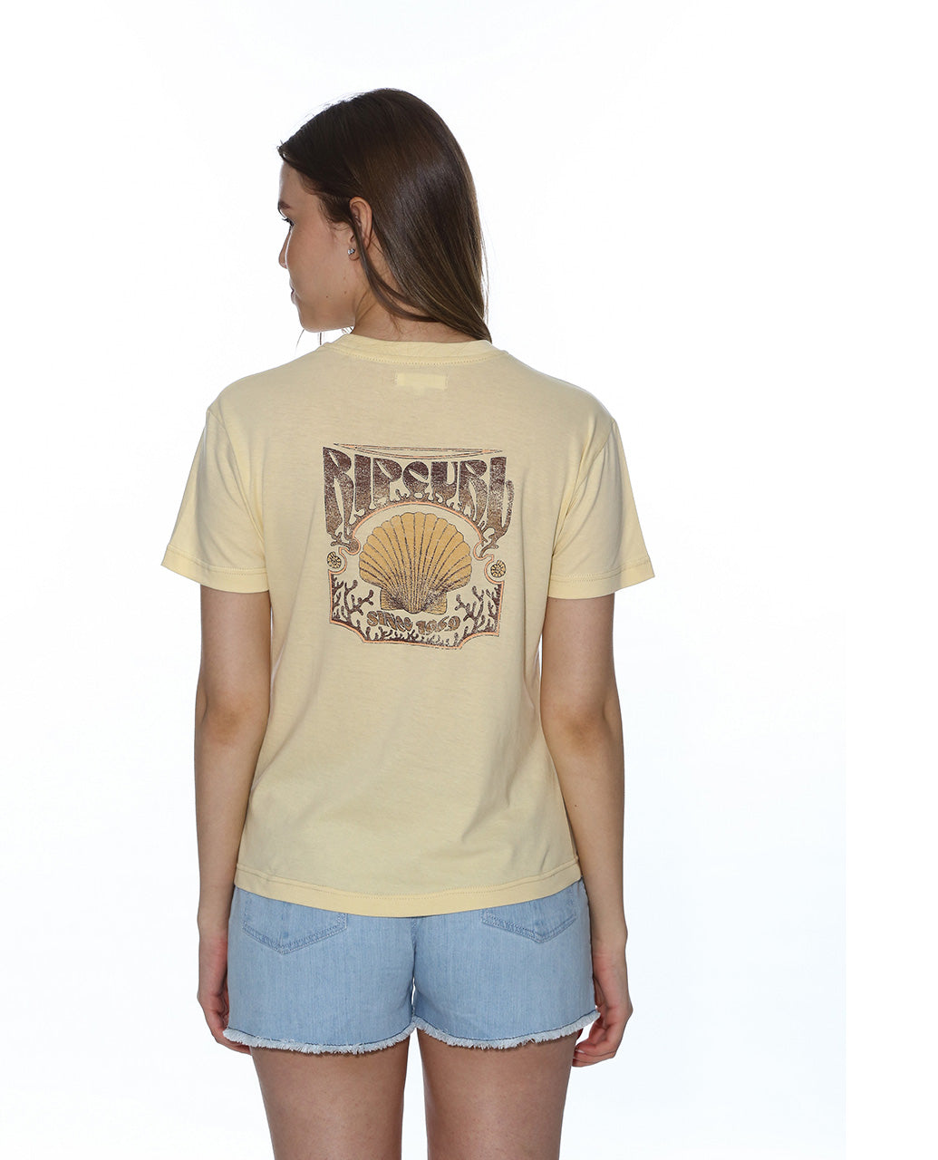 MARIBELLA HERITAGE CROP TEE - Shell