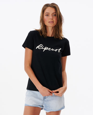 STANDARD SCRIPT TEE - Black