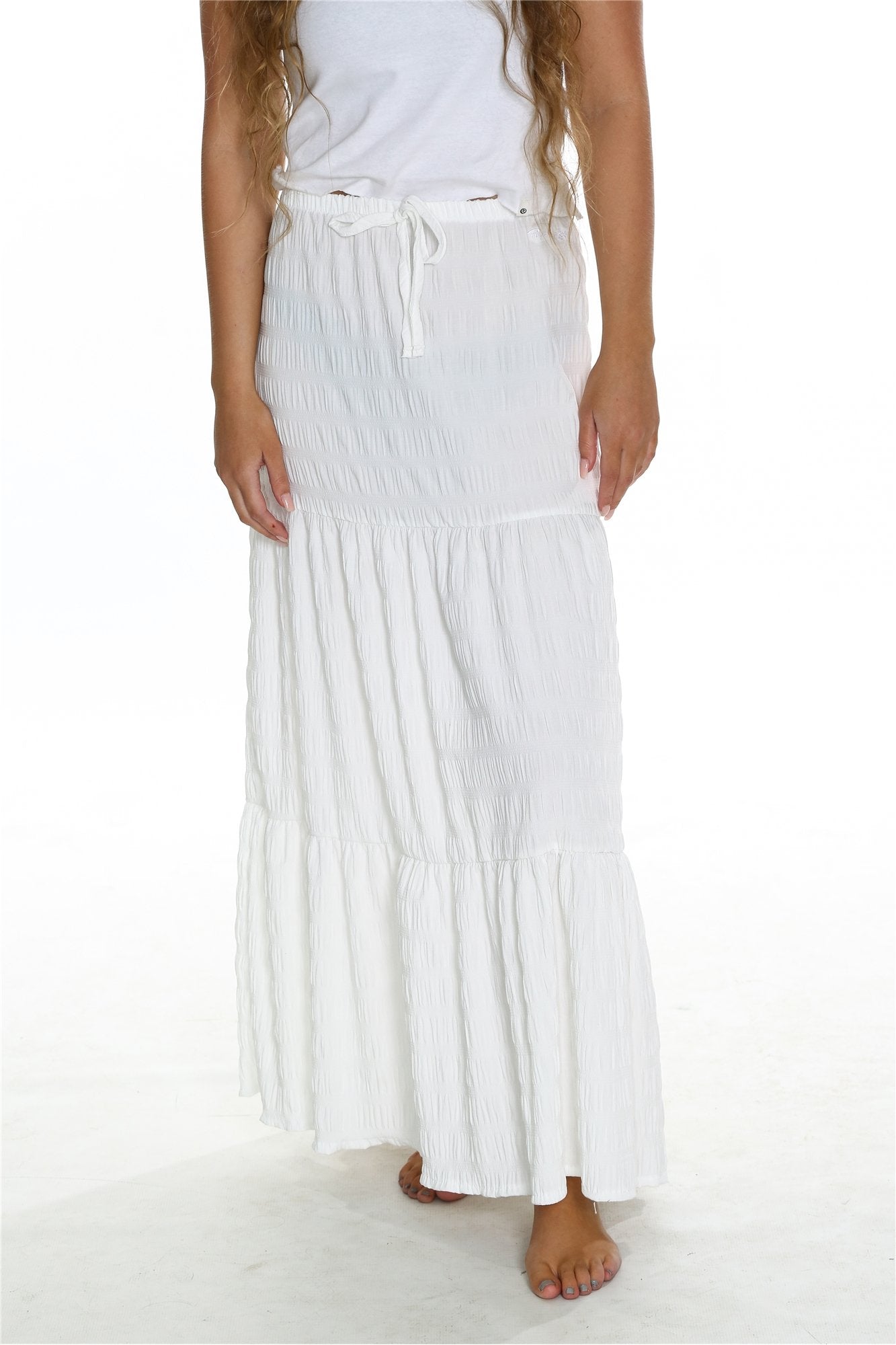 OCEANIC TIE MAXI SKIRT
