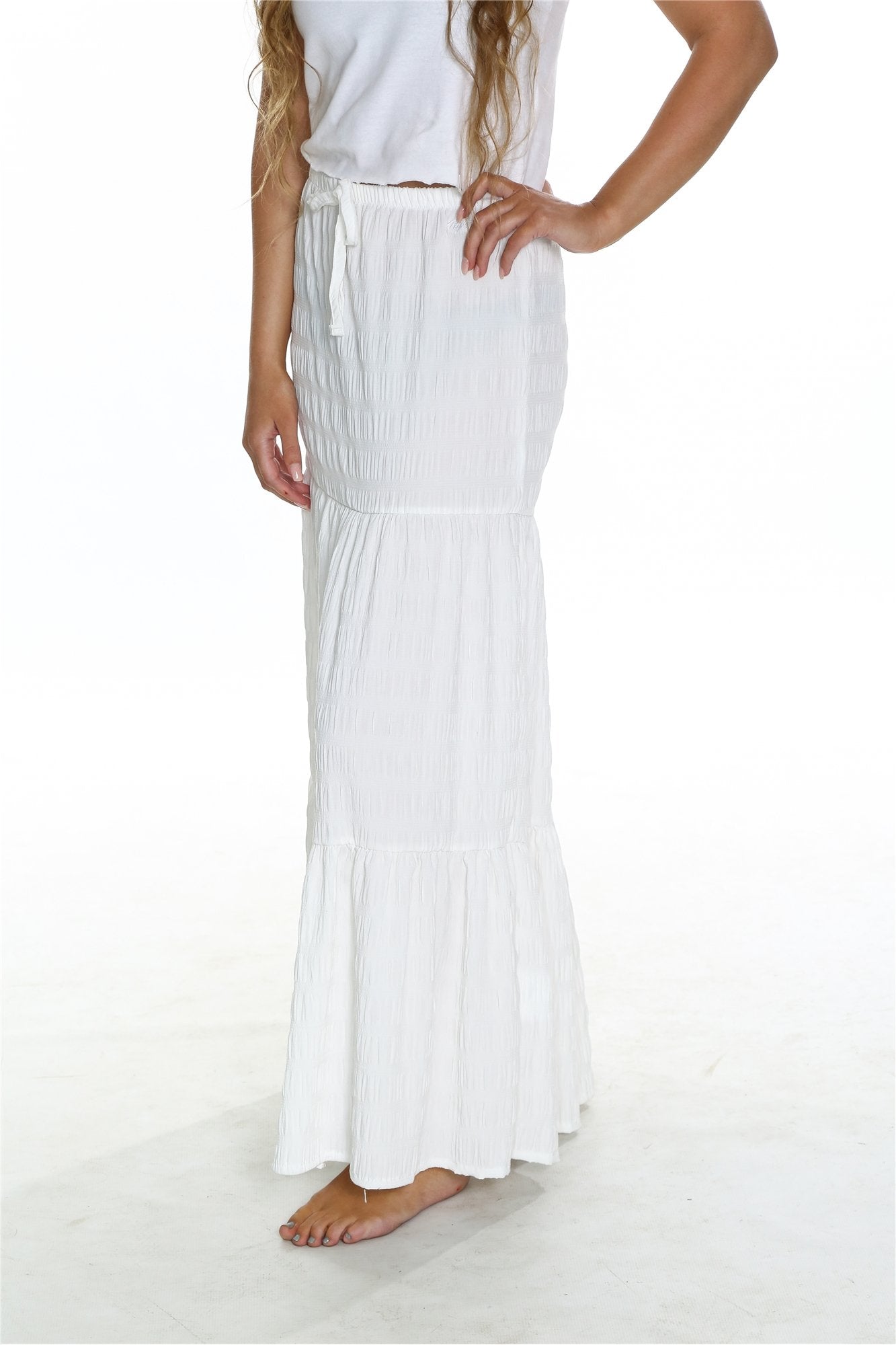OCEANIC TIE MAXI SKIRT