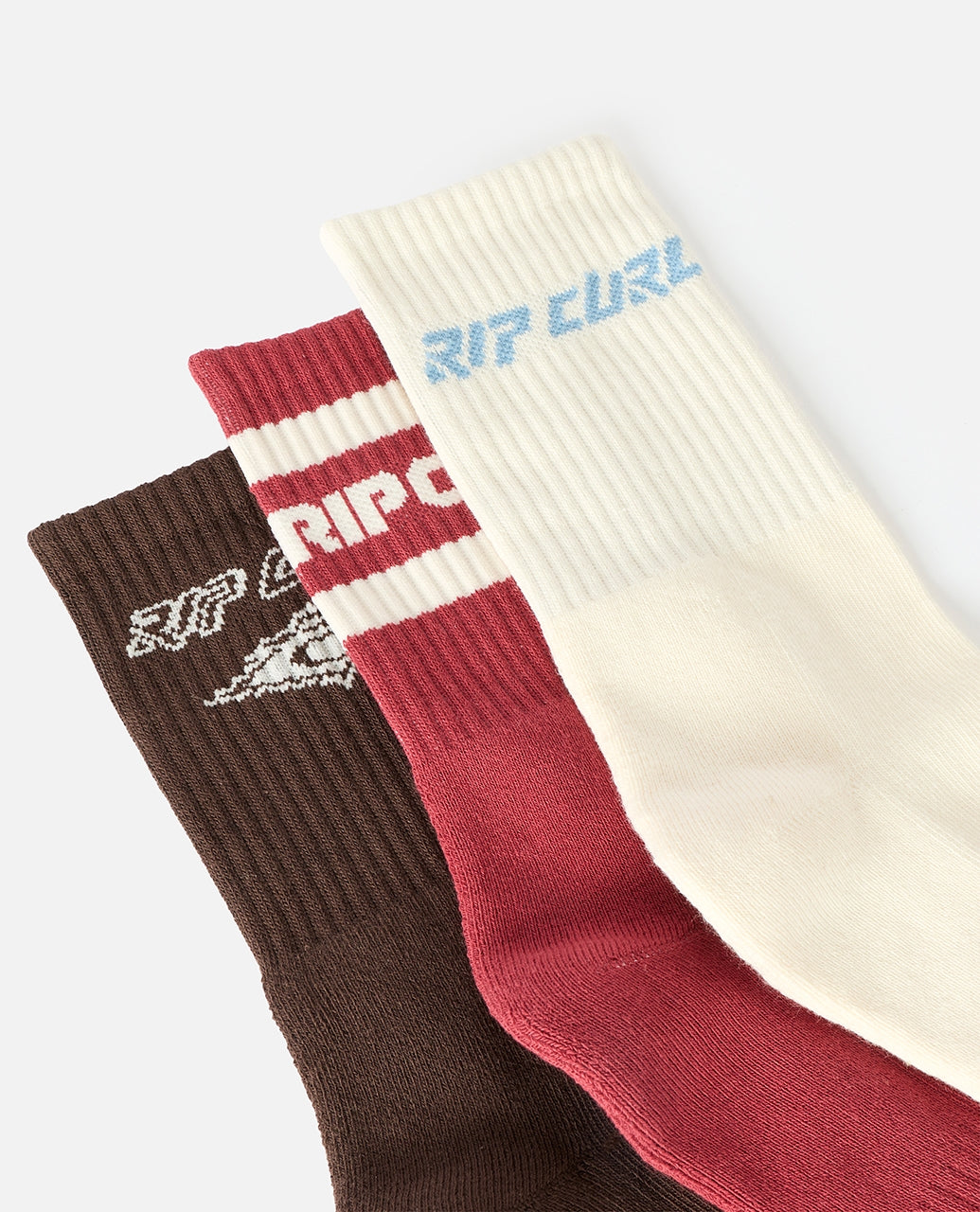 ICONS OF SURF SOCK 3-PACK