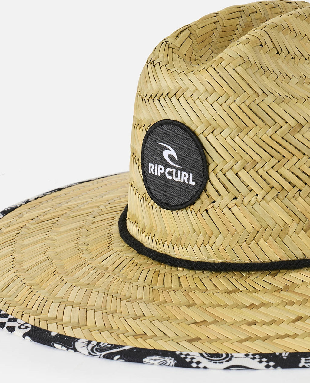 MIXED STRAW SUN HAT