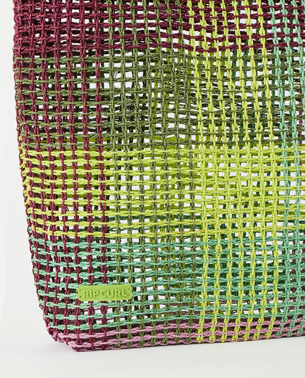 SAND FREE PLAID TOTE BAG