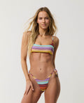 RETRO STRIPE MULTI FIT CROP BIKINI TOP