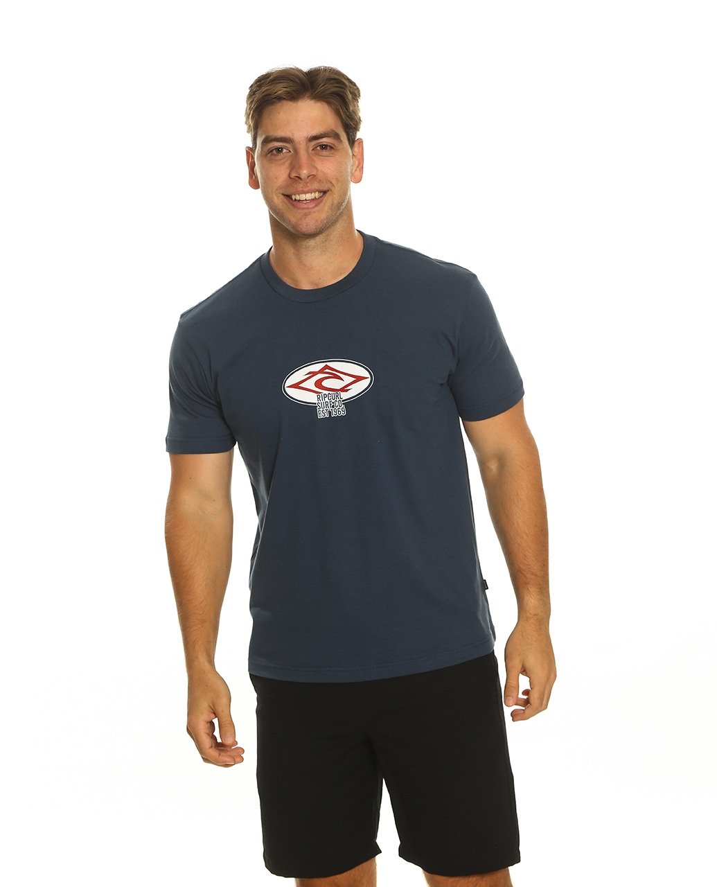 STACKED BADGE TEE