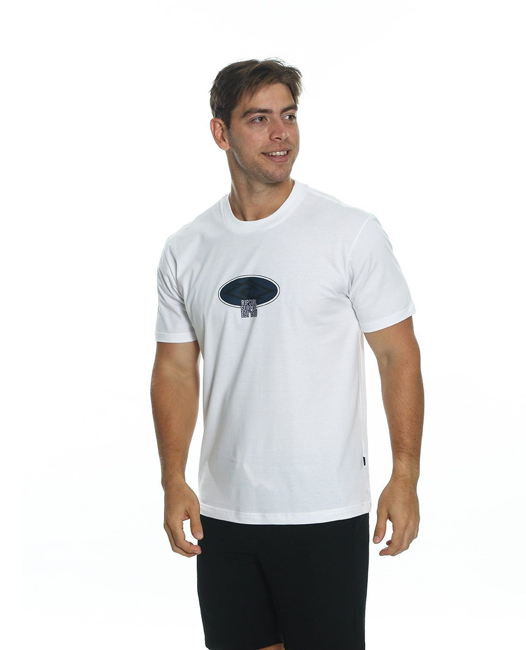 STACKED BADGE TEE