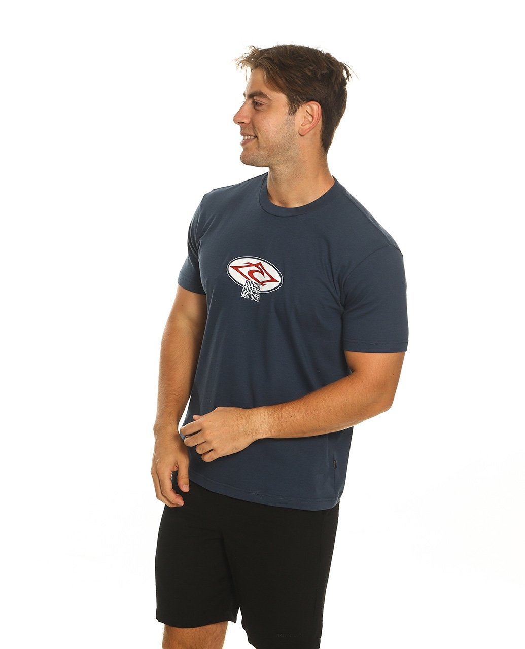 STACKED BADGE TEE