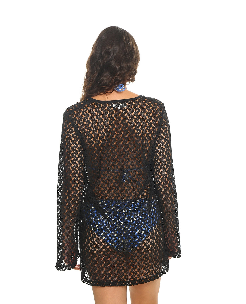 CROCHET LS DRESS
