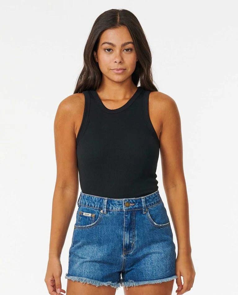 BEACH VIBES RIB TANK