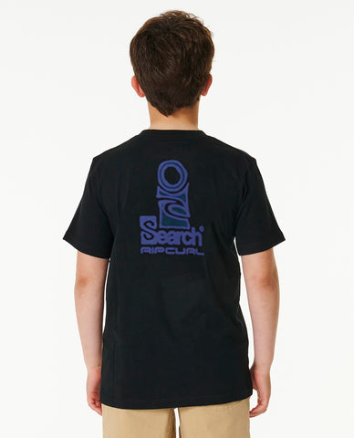 SEARCH STACK TEE - BOYS - Black