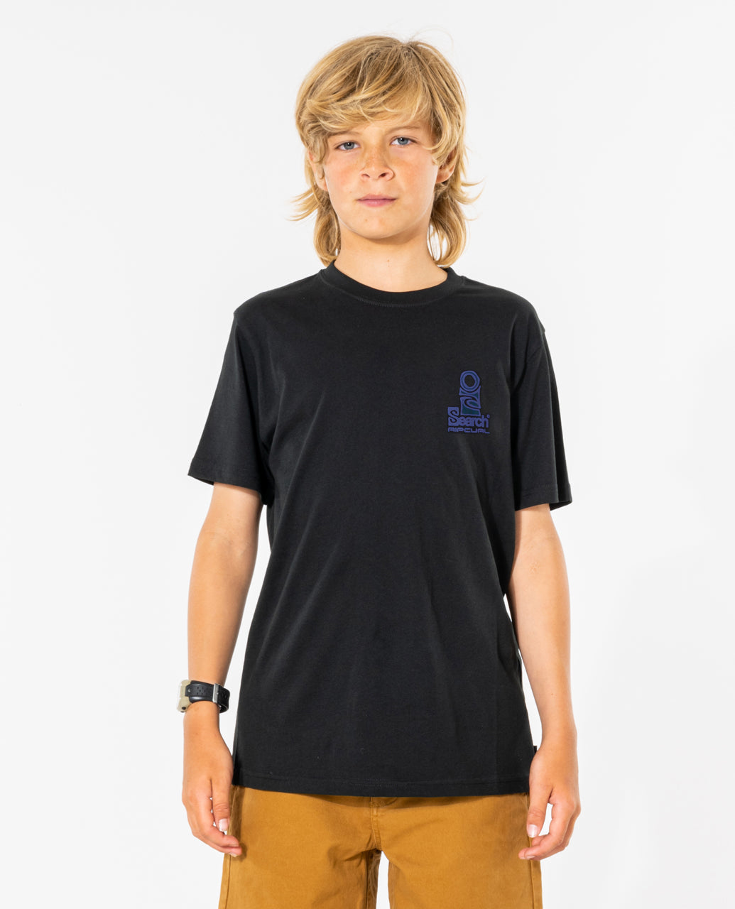 SEARCH STACK TEE - BOYS - Black