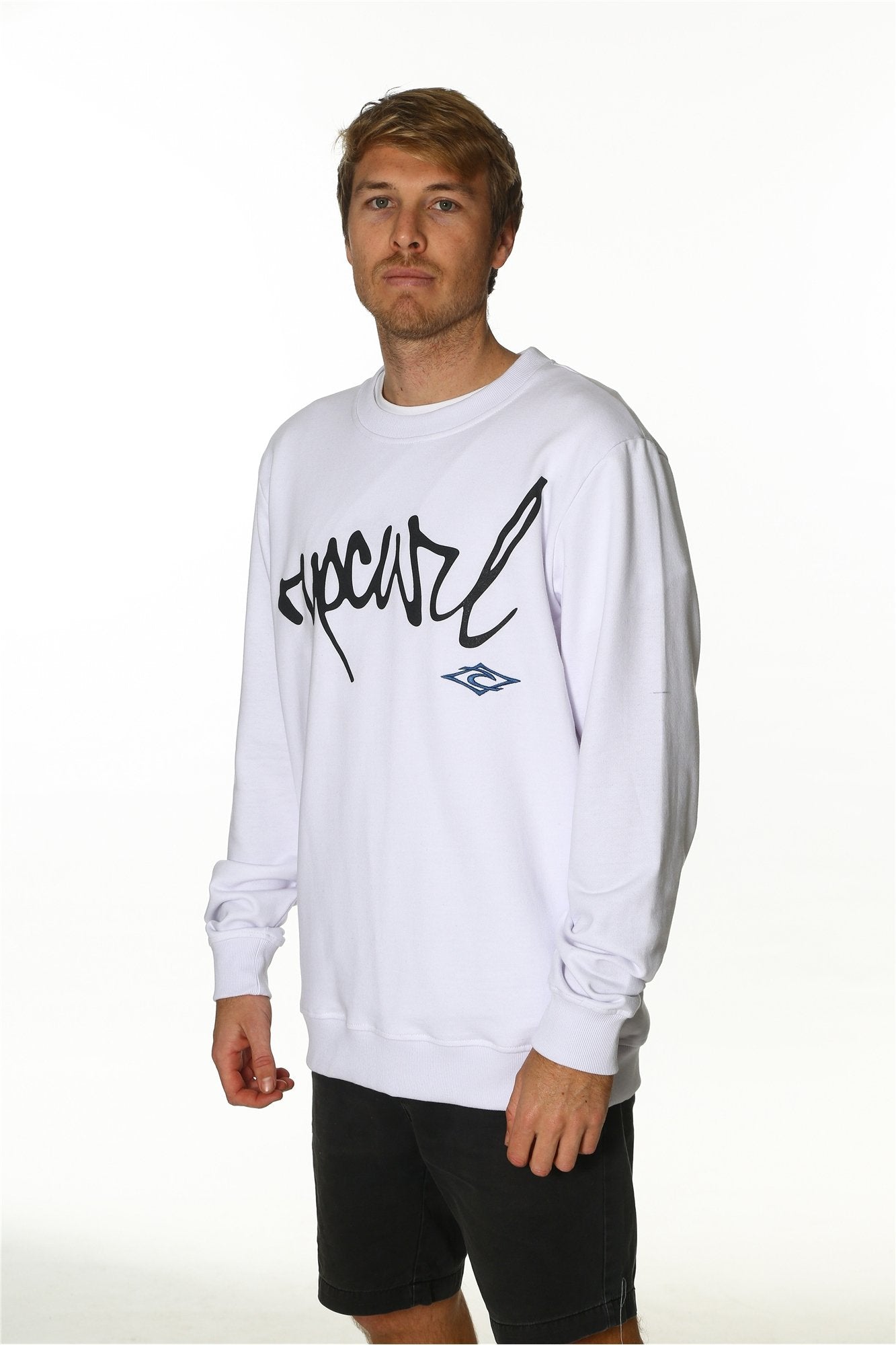 RIP SCRIPT EMBROIDERED CREW