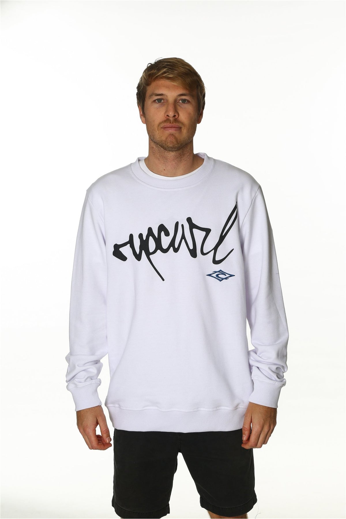 RIP SCRIPT EMBROIDERED CREW