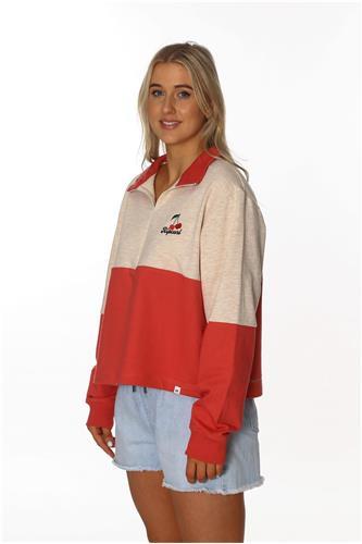 CHERRY GOOD DAY QUARTER ZIP