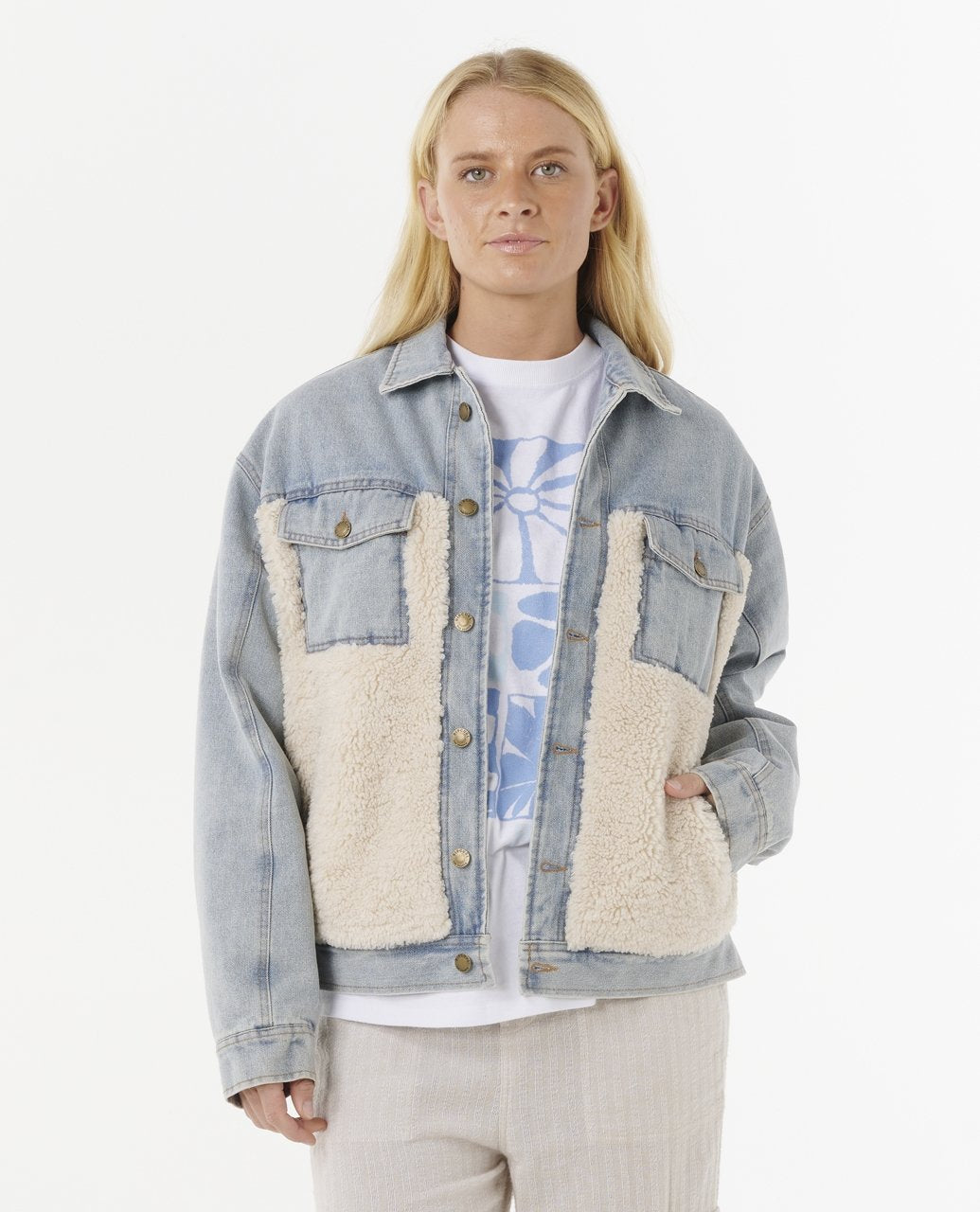 CRUISIN SHERPA DENIM JACKET