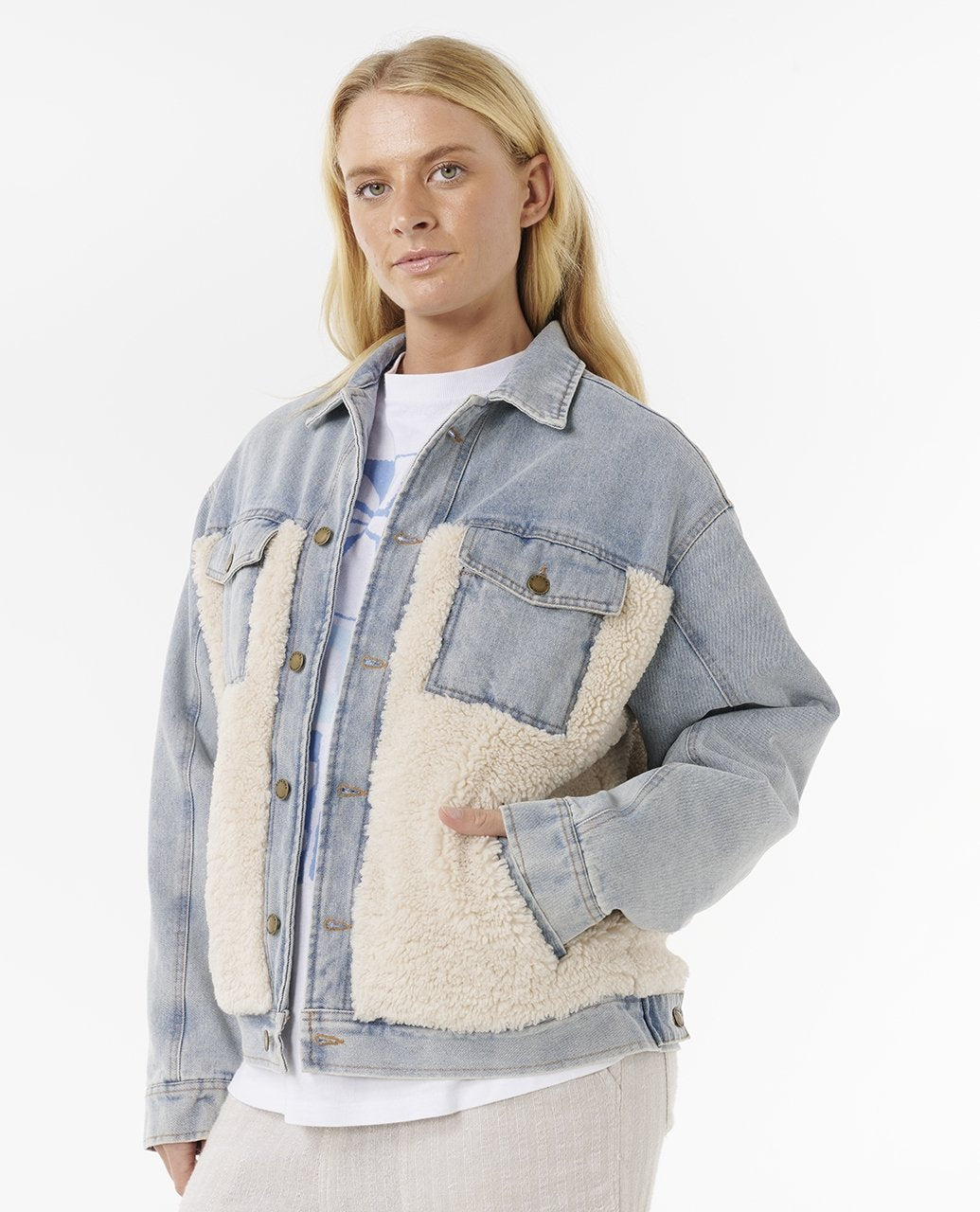 CRUISIN SHERPA DENIM JACKET