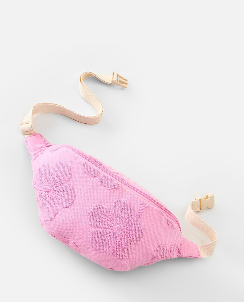 MIXED TERRY WAIST BAG