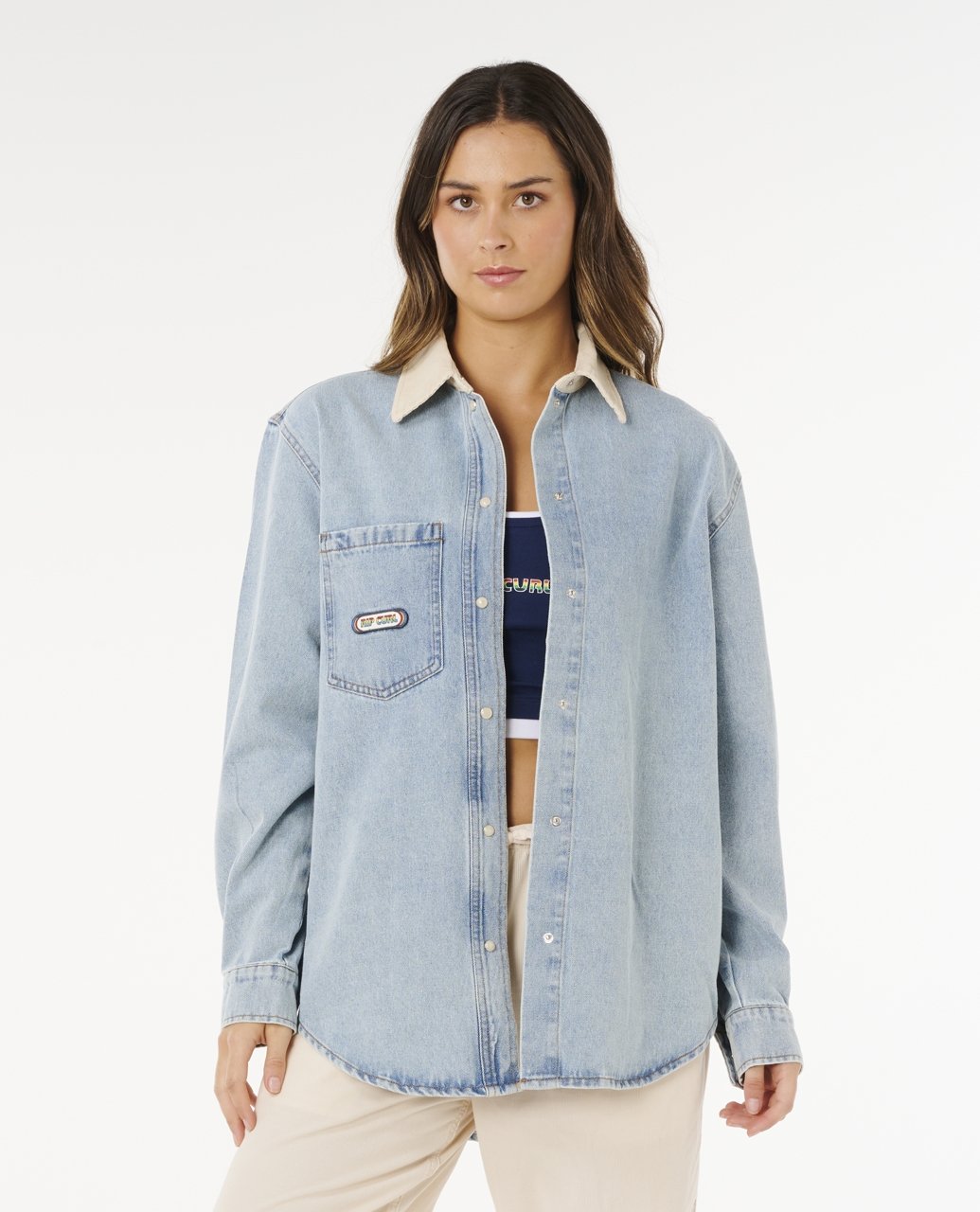 SURF SIDE RELAXED DENIM SHIRT