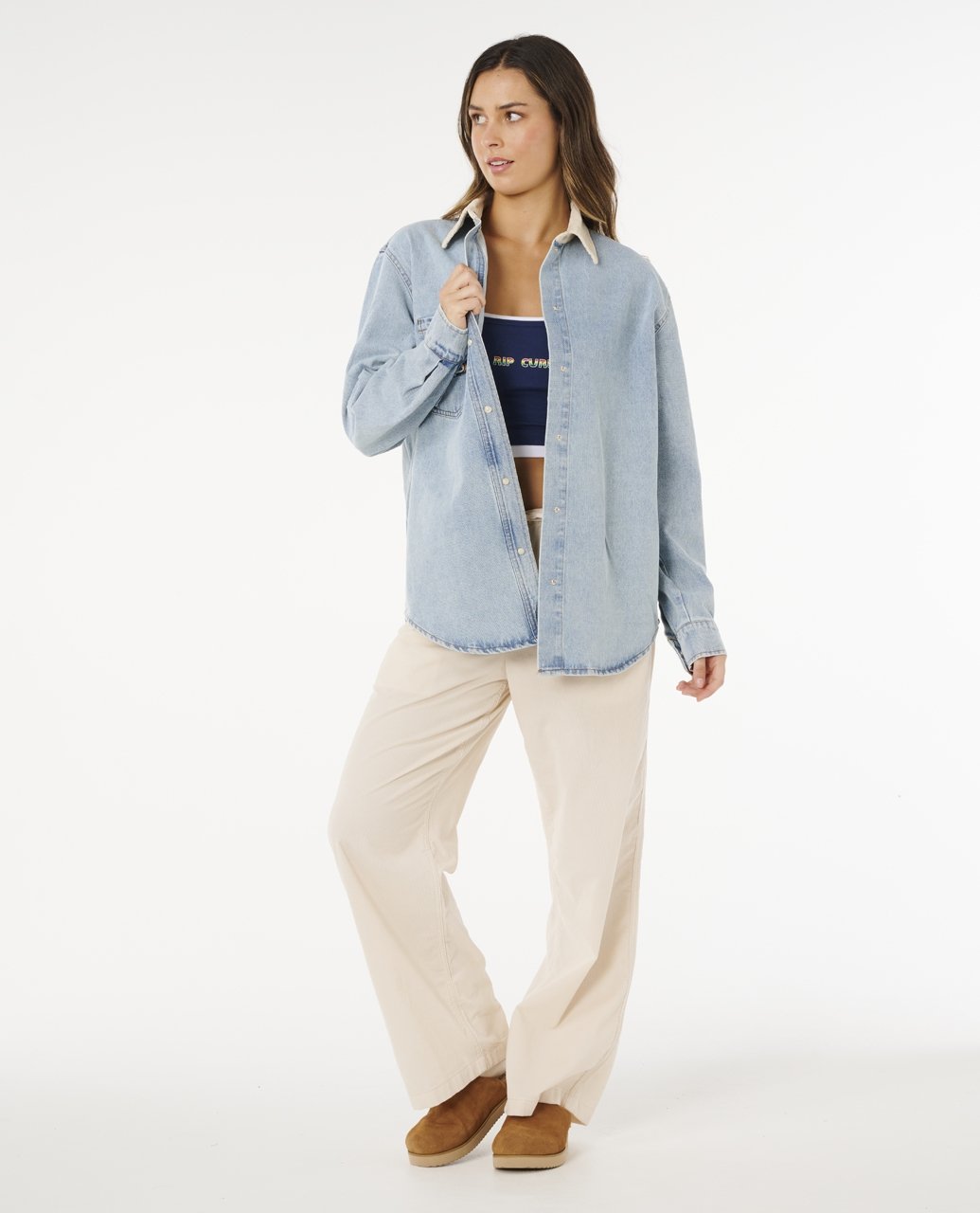 SURF SIDE RELAXED DENIM SHIRT