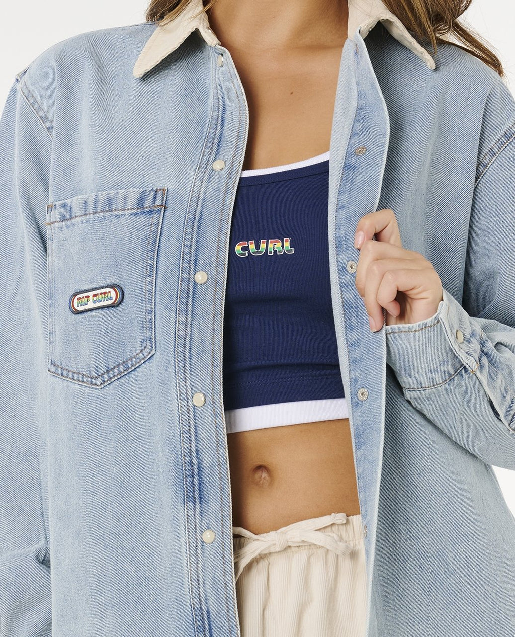 SURF SIDE RELAXED DENIM SHIRT