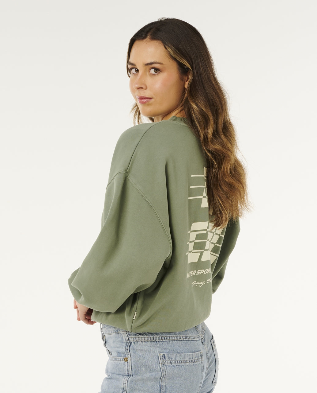SPORTS DEPT DROP SHOULDER CREW FLEECE